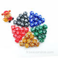 50 pcs assortis différentes couleurs pack D10, 5x10pcs 10 côtés en marbre polyédrique Dice D10